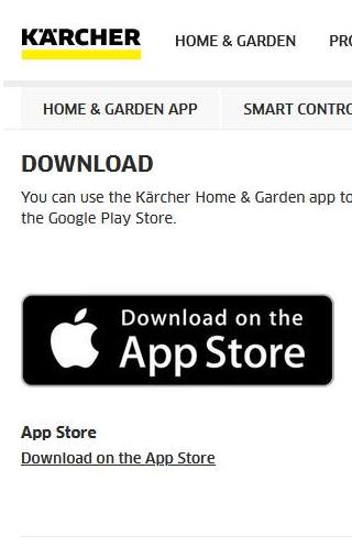 Download Kärcher Home & Garden App