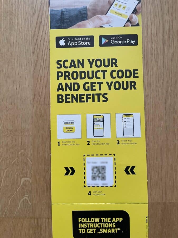 QR Code for Scanning a Kärcher K5 Premium Smart Control